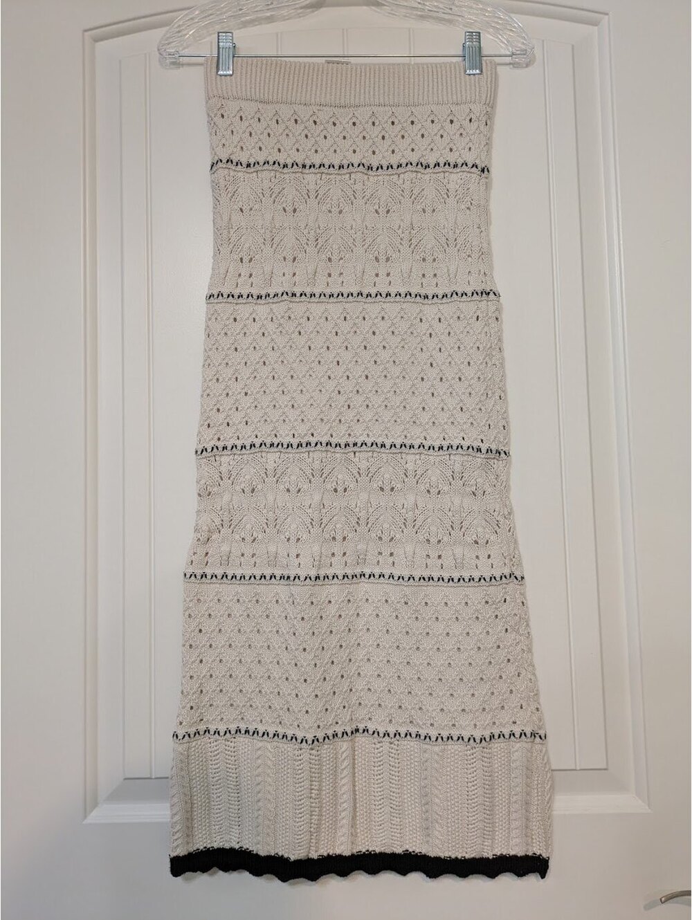 Olive + Oak Knit Midi Skirt XS Soft Vanilla